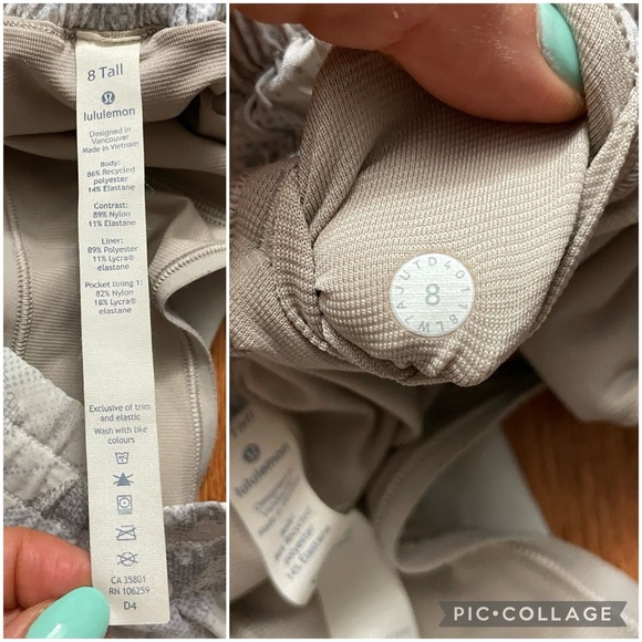 Lululemon Hotty Hot Short II *2.5" in Jasmine White Multi / White shorts size 8 - Picture 13 of 14